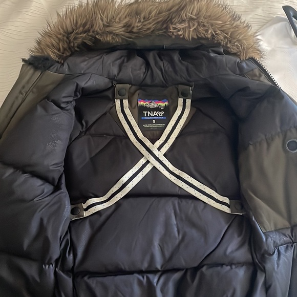 TNA Down Filled Short Parka - Olive Green - Picture 6 of 6